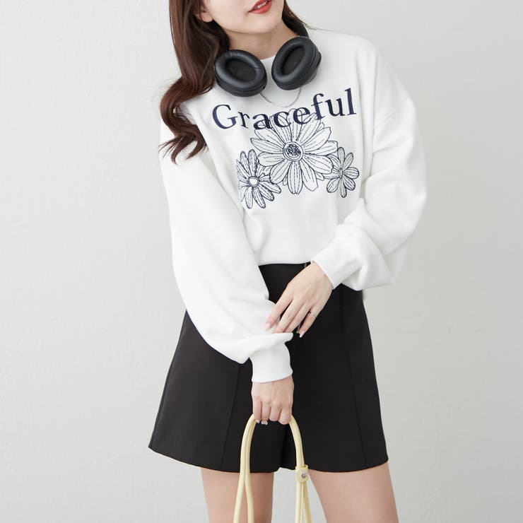 裏起毛フラワー刺繍スウェット[品番：OLOW0015149]｜RMAF NICE CLAUP