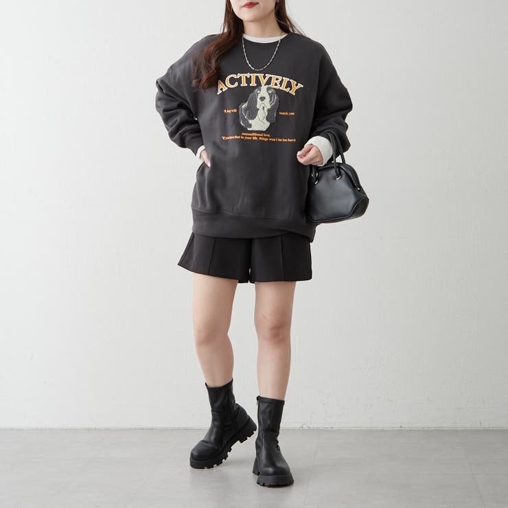 わんこ相良刺繍裏起毛スウェット | NICE CLAUP / OLIVE des OLIVE　OUTLET | 詳細画像25 