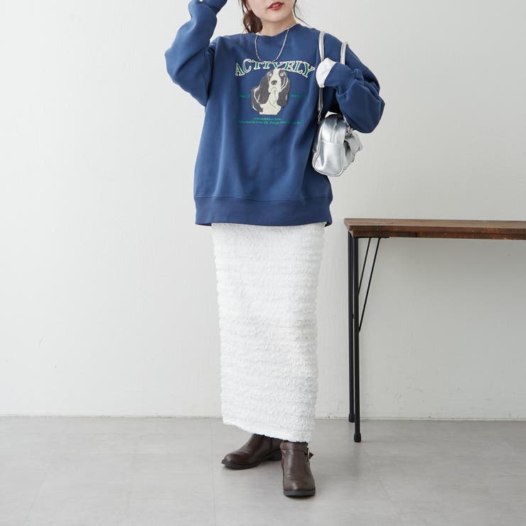 わんこ相良刺繍裏起毛スウェット | NICE CLAUP / OLIVE des OLIVE　OUTLET | 詳細画像32 