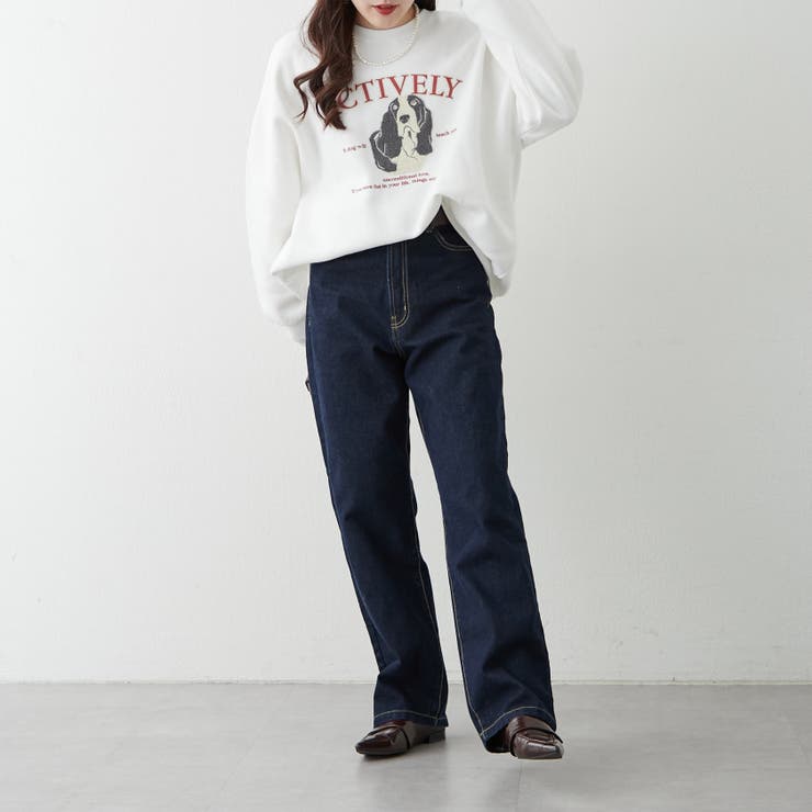 わんこ相良刺繍裏起毛スウェット | NICE CLAUP / OLIVE des OLIVE　OUTLET | 詳細画像40 