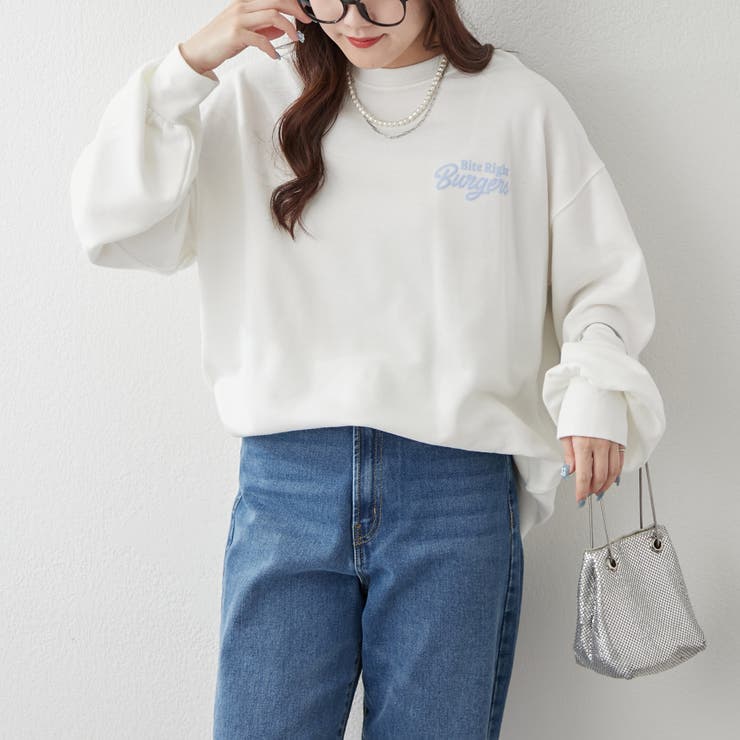 【ゆるっとカジュアル】ハンバーガーズスウェット | NICE CLAUP / OLIVE des OLIVE　OUTLET | 詳細画像3 