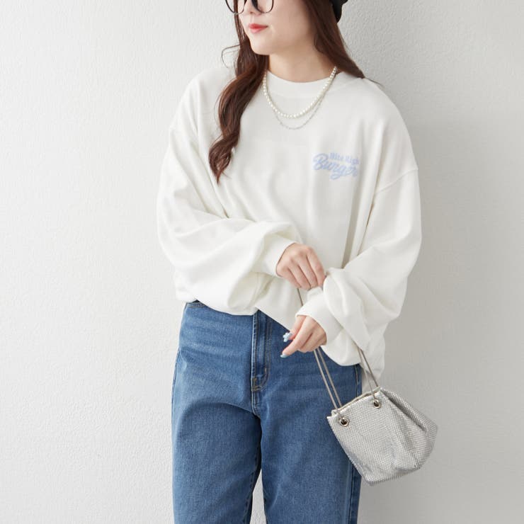 【ゆるっとカジュアル】ハンバーガーズスウェット | NICE CLAUP / OLIVE des OLIVE　OUTLET | 詳細画像5 