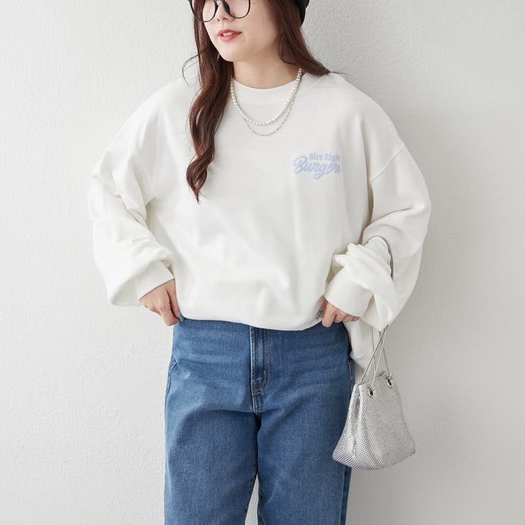 【ゆるっとカジュアル】ハンバーガーズスウェット | NICE CLAUP / OLIVE des OLIVE　OUTLET | 詳細画像6 