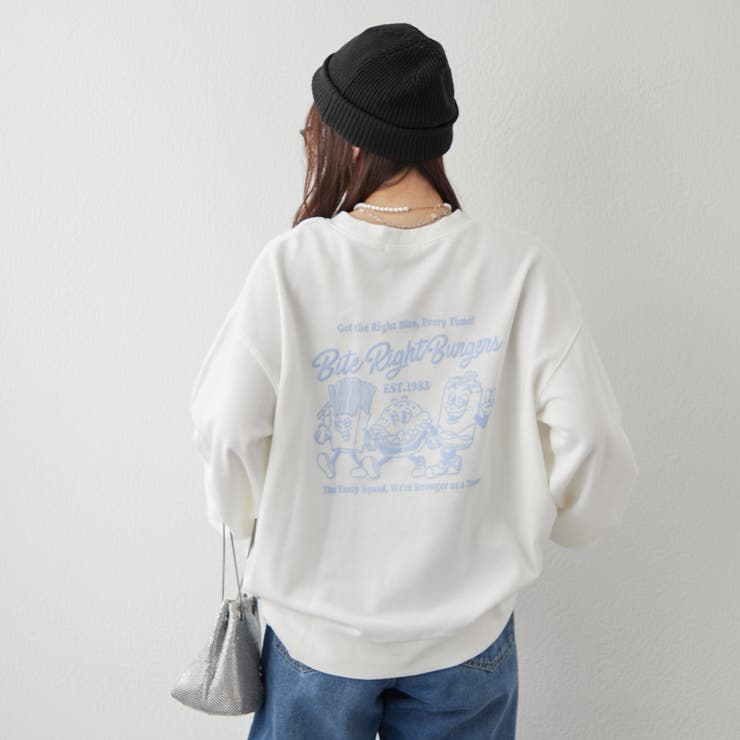 【ゆるっとカジュアル】ハンバーガーズスウェット | NICE CLAUP / OLIVE des OLIVE　OUTLET | 詳細画像7 