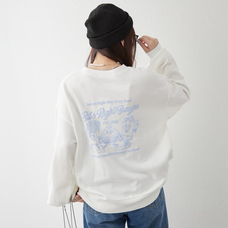 【ゆるっとカジュアル】ハンバーガーズスウェット | NICE CLAUP / OLIVE des OLIVE　OUTLET | 詳細画像8 