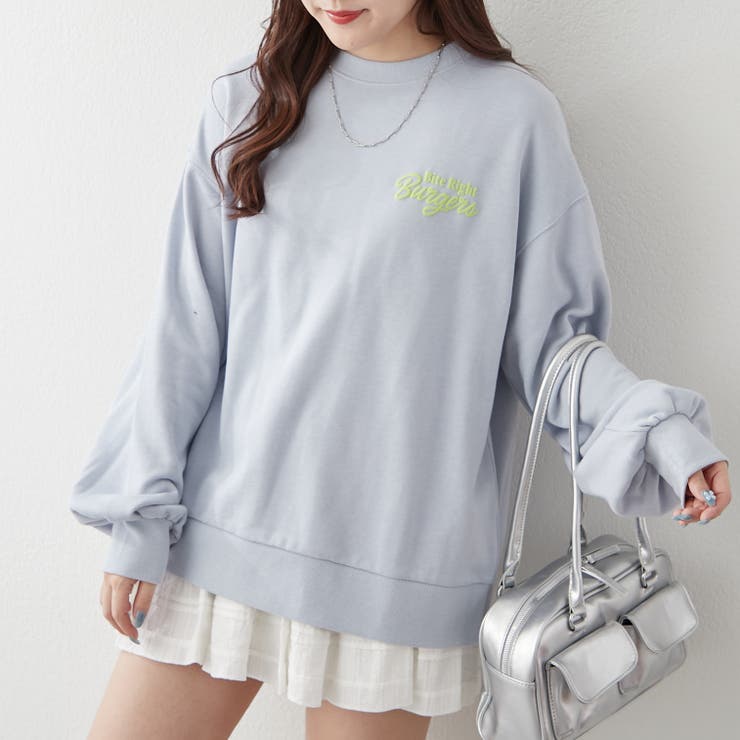 ブルー | 【ゆるっとカジュアル】ハンバーガーズスウェット | NICE CLAUP / OLIVE des OLIVE　OUTLET