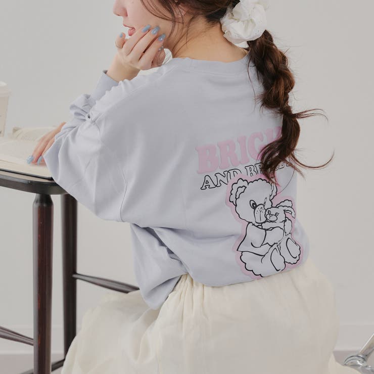 【MARCHES】くま&うさぎロンT | NICE CLAUP / OLIVE des OLIVE　OUTLET | 詳細画像3 