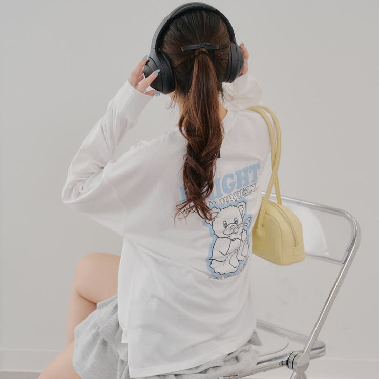 【MARCHES】くま&うさぎロンT | NICE CLAUP / OLIVE des OLIVE　OUTLET | 詳細画像1 
