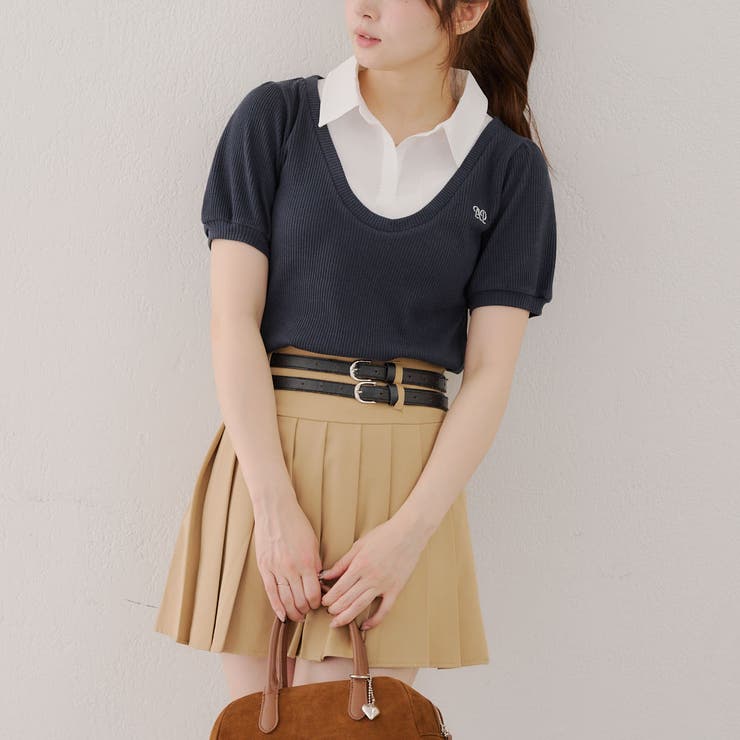 【MARCHES】シャツドッキングプルオーバー | NICE CLAUP / OLIVE des OLIVE　OUTLET | 詳細画像4 