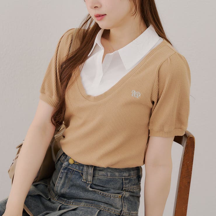 【MARCHES】シャツドッキングプルオーバー | NICE CLAUP / OLIVE des OLIVE　OUTLET | 詳細画像10 