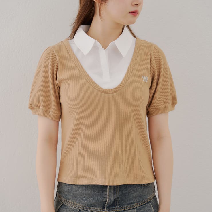 【MARCHES】シャツドッキングプルオーバー | NICE CLAUP / OLIVE des OLIVE　OUTLET | 詳細画像15 