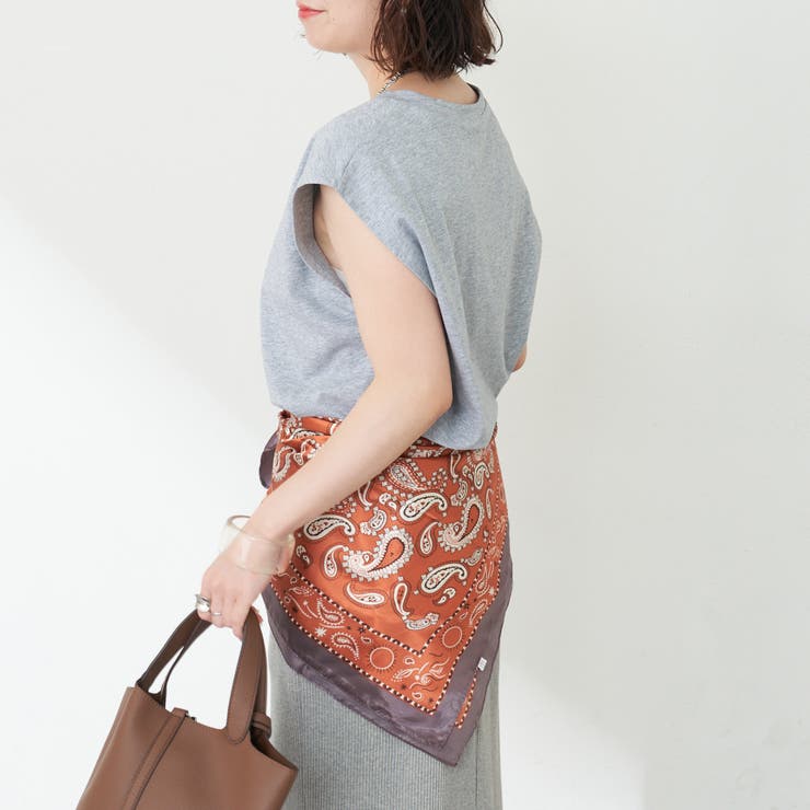 【秋服ジャケットのインナーにも◎】フレンチプリントTシャツ | NICE CLAUP / OLIVE des OLIVE　OUTLET | 詳細画像4 