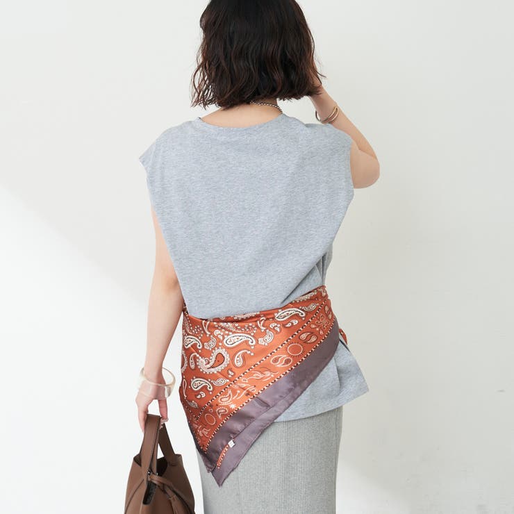 【秋服ジャケットのインナーにも◎】フレンチプリントTシャツ | NICE CLAUP / OLIVE des OLIVE　OUTLET | 詳細画像5 