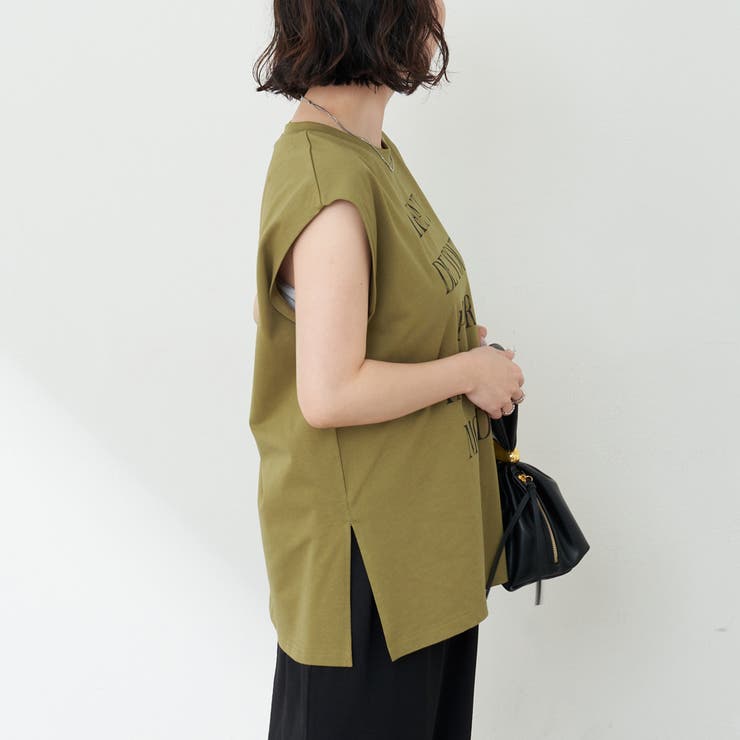 【秋服ジャケットのインナーにも◎】フレンチプリントTシャツ | NICE CLAUP / OLIVE des OLIVE　OUTLET | 詳細画像29 