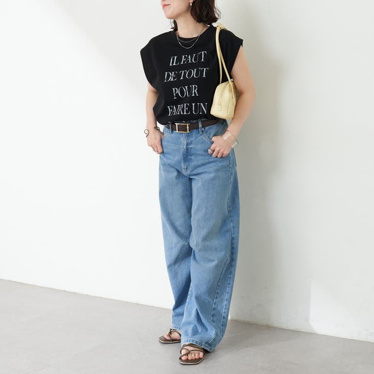 【秋服ジャケットのインナーにも◎】フレンチプリントTシャツ | NICE CLAUP / OLIVE des OLIVE　OUTLET | 詳細画像40 