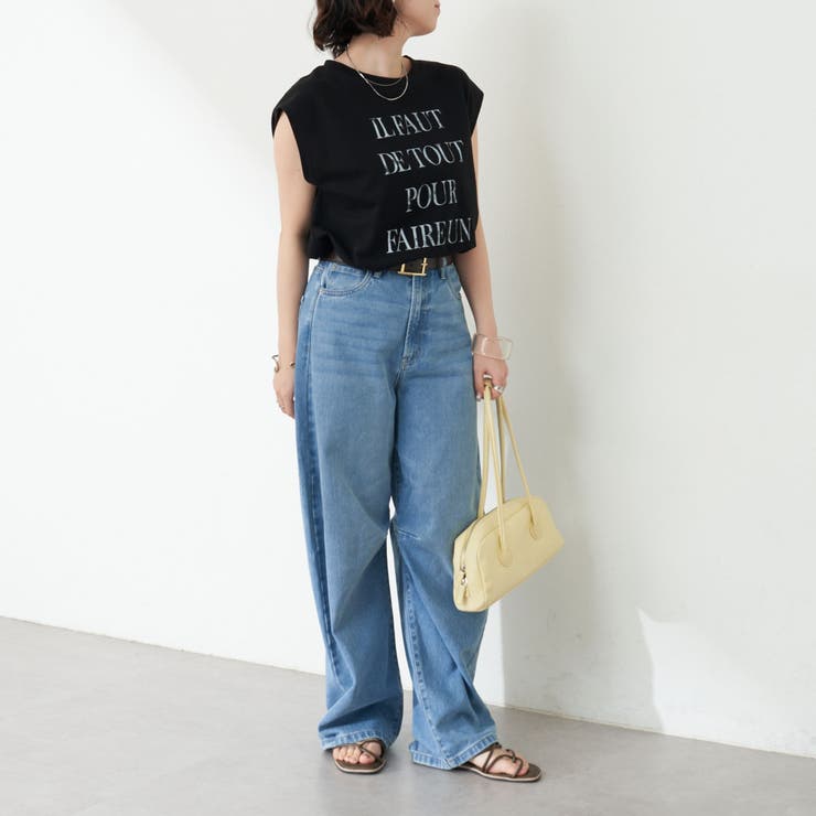 【秋服ジャケットのインナーにも◎】フレンチプリントTシャツ | NICE CLAUP / OLIVE des OLIVE　OUTLET | 詳細画像41 