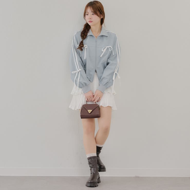 【MARCHES】ライン&リボンブルゾン | NICE CLAUP / OLIVE des OLIVE　OUTLET | 詳細画像8 