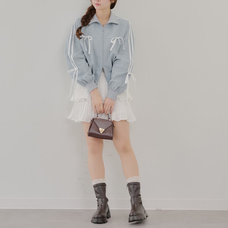 【MARCHES】ライン&リボンブルゾン | NICE CLAUP / OLIVE des OLIVE　OUTLET | 詳細画像9 