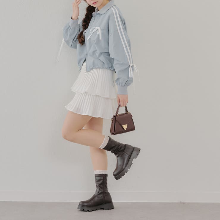 【MARCHES】ライン&リボンブルゾン | NICE CLAUP / OLIVE des OLIVE　OUTLET | 詳細画像11 