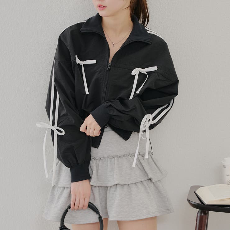 【MARCHES】ライン&リボンブルゾン | NICE CLAUP / OLIVE des OLIVE　OUTLET | 詳細画像13 