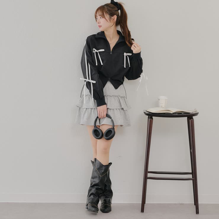 【MARCHES】ライン&リボンブルゾン | NICE CLAUP / OLIVE des OLIVE　OUTLET | 詳細画像17 