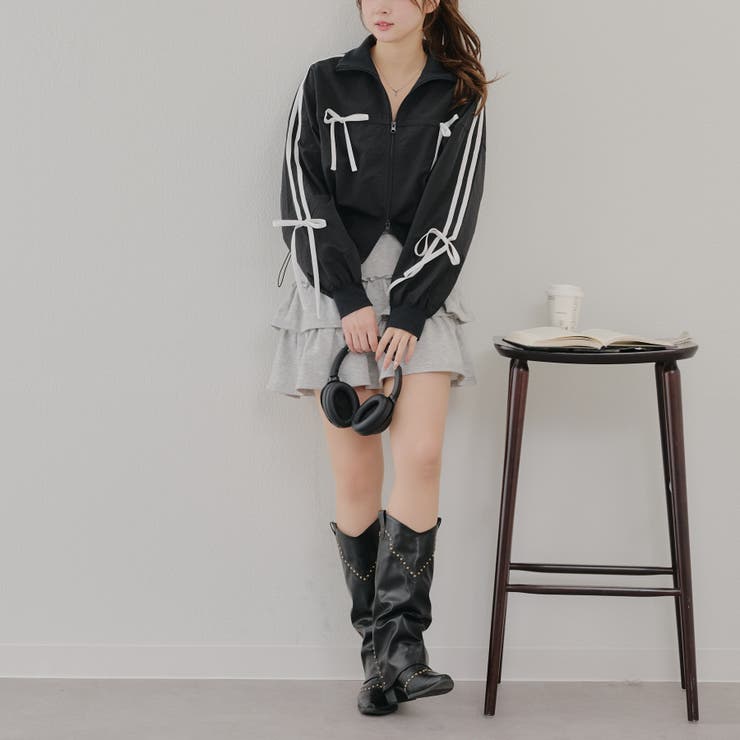 【MARCHES】ライン&リボンブルゾン | NICE CLAUP / OLIVE des OLIVE　OUTLET | 詳細画像18 