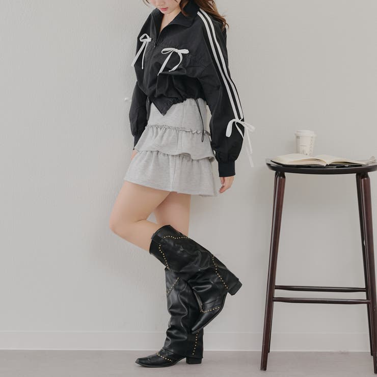 【MARCHES】ライン&リボンブルゾン | NICE CLAUP / OLIVE des OLIVE　OUTLET | 詳細画像20 