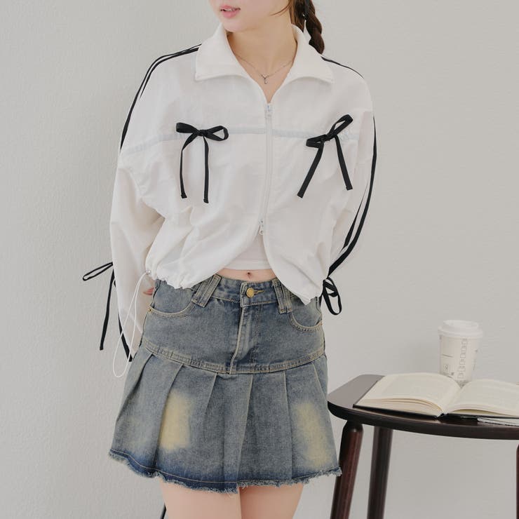 【MARCHES】ライン&リボンブルゾン | NICE CLAUP / OLIVE des OLIVE　OUTLET | 詳細画像22 