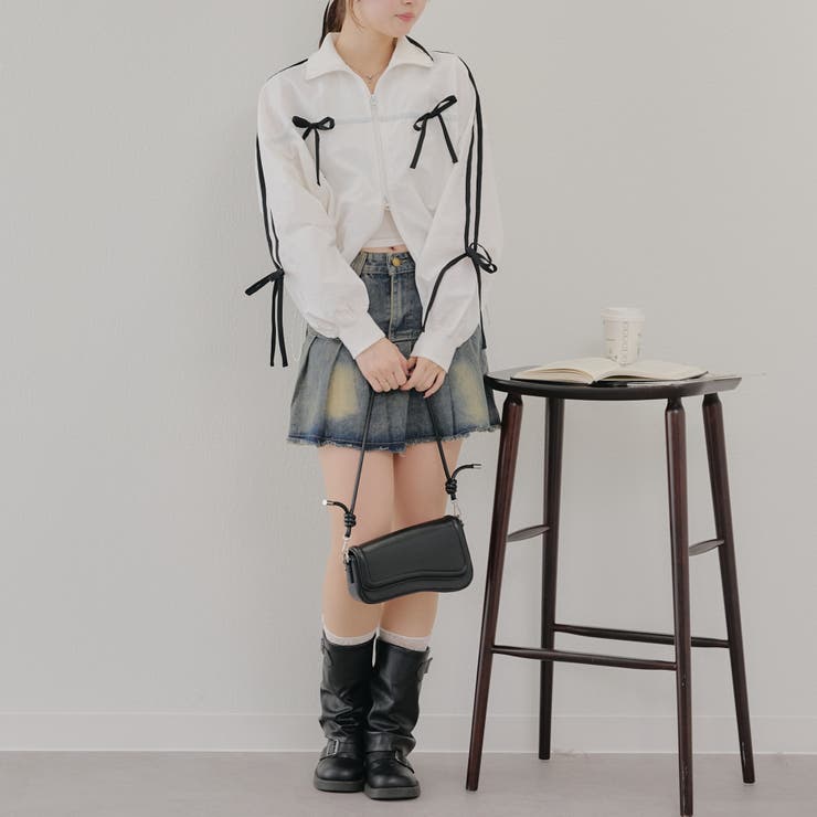 【MARCHES】ライン&リボンブルゾン | NICE CLAUP / OLIVE des OLIVE　OUTLET | 詳細画像26 