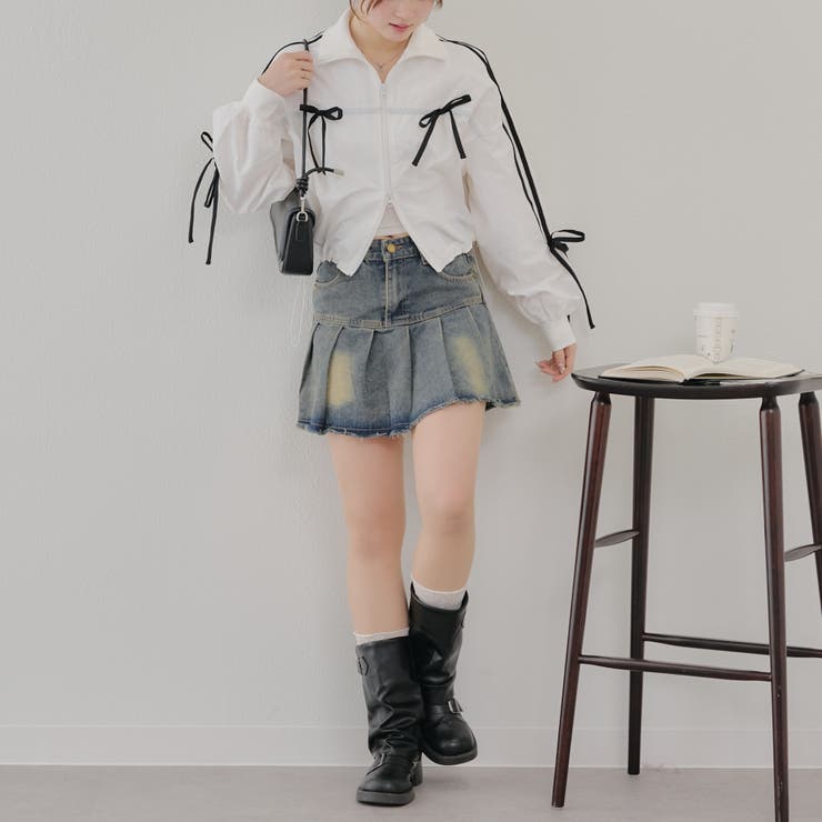 【MARCHES】ライン&リボンブルゾン | NICE CLAUP / OLIVE des OLIVE　OUTLET | 詳細画像27 