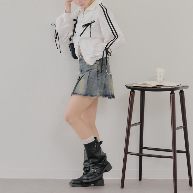 【MARCHES】ライン&リボンブルゾン | NICE CLAUP / OLIVE des OLIVE　OUTLET | 詳細画像29 