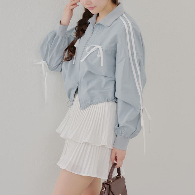 【MARCHES】ライン&リボンブルゾン | NICE CLAUP / OLIVE des OLIVE　OUTLET | 詳細画像5 