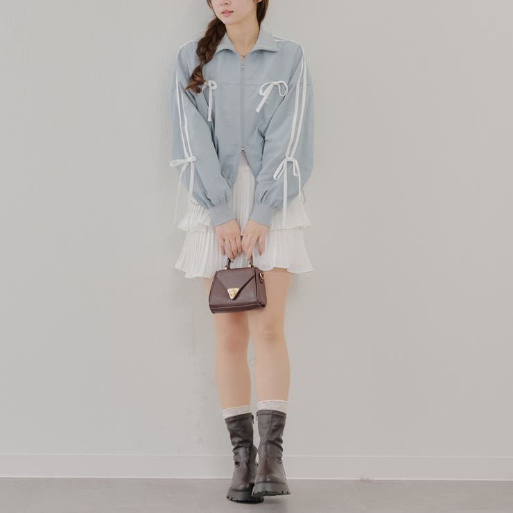 【MARCHES】ライン&リボンブルゾン | NICE CLAUP / OLIVE des OLIVE　OUTLET | 詳細画像7 