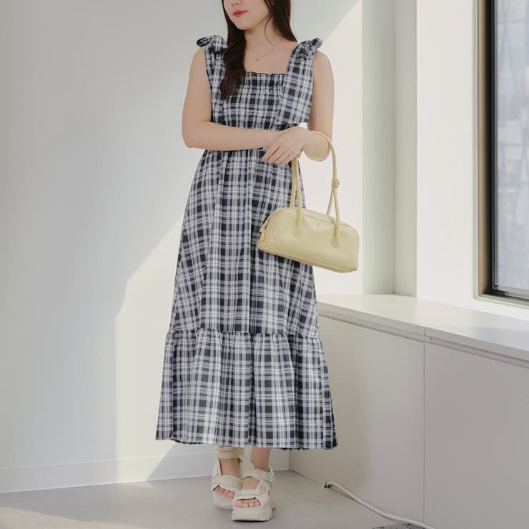 【1枚着でも♪】シャーリングロングワンピース | NICE CLAUP / OLIVE des OLIVE　OUTLET | 詳細画像8 