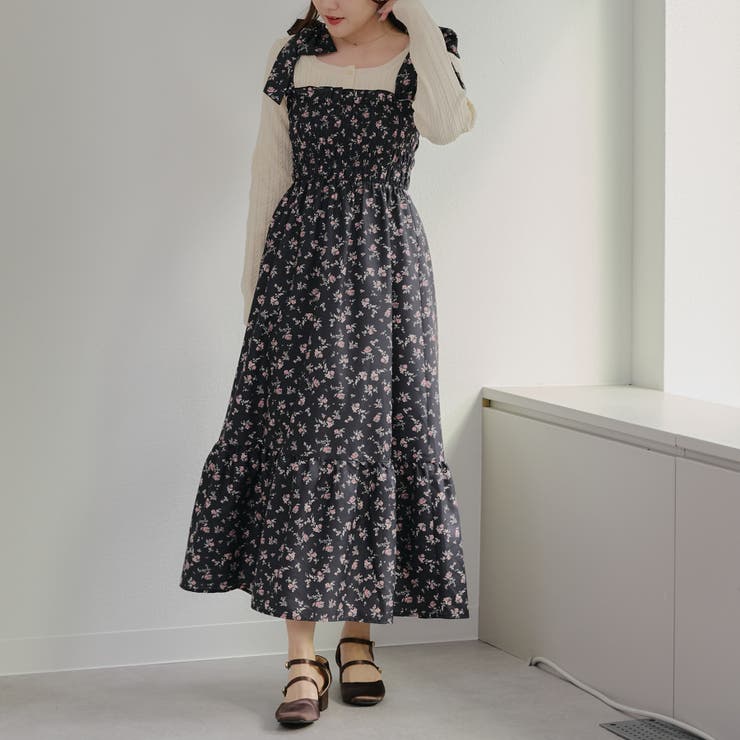 【1枚着でも♪】シャーリングロングワンピース | NICE CLAUP / OLIVE des OLIVE　OUTLET | 詳細画像15 