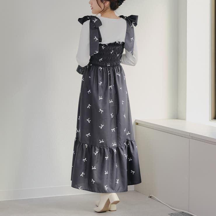 【1枚着でも♪】シャーリングロングワンピース | NICE CLAUP / OLIVE des OLIVE　OUTLET | 詳細画像28 