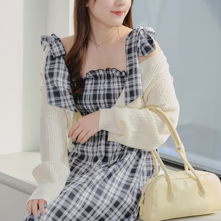 【1枚着でも♪】シャーリングロングワンピース | NICE CLAUP / OLIVE des OLIVE　OUTLET | 詳細画像4 