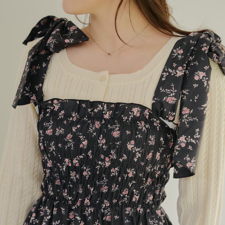 【1枚着でも♪】シャーリングロングワンピース | NICE CLAUP / OLIVE des OLIVE　OUTLET | 詳細画像33 