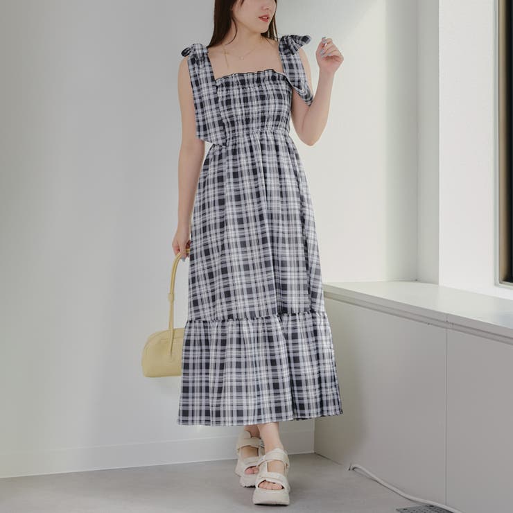 【1枚着でも♪】シャーリングロングワンピース | NICE CLAUP / OLIVE des OLIVE　OUTLET | 詳細画像5 