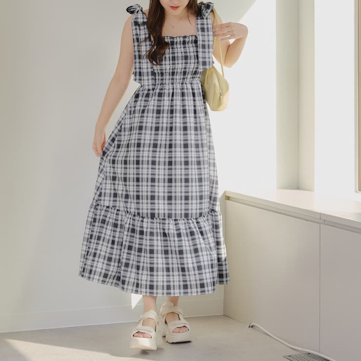 【1枚着でも♪】シャーリングロングワンピース | NICE CLAUP / OLIVE des OLIVE　OUTLET | 詳細画像6 