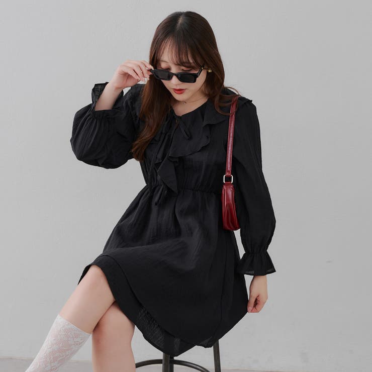 ラッフルフリルミニワンピース[品番：NCLW0015756]｜NICE CLAUP