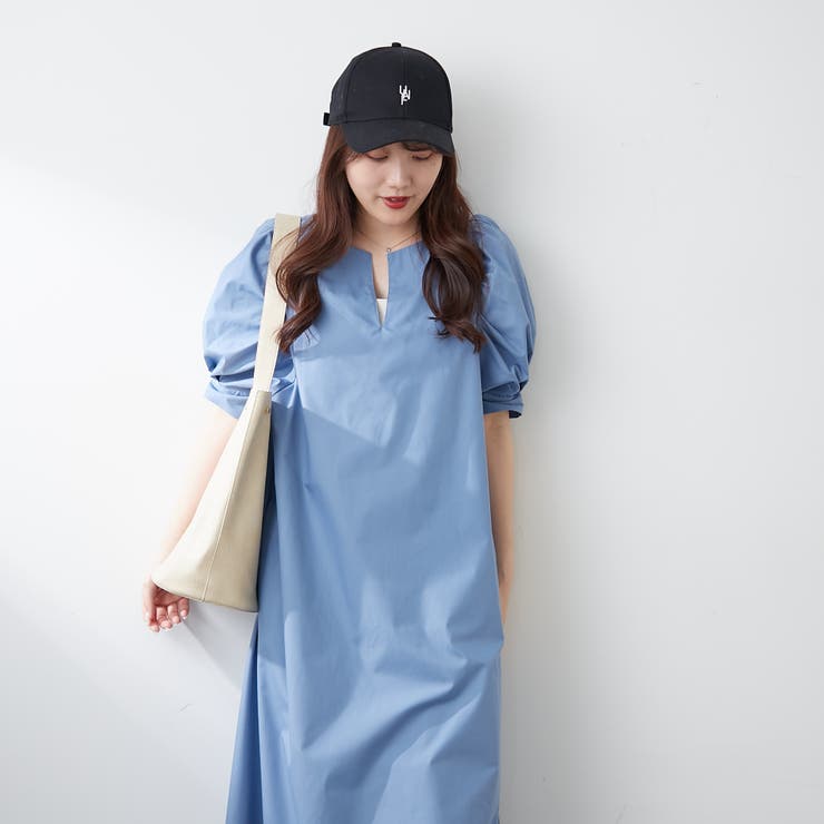 1枚でキマる！パフスリーブキーネックワンピース | NICE CLAUP / OLIVE des OLIVE　OUTLET | 詳細画像26 