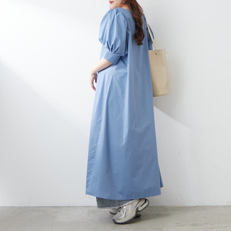 1枚でキマる！パフスリーブキーネックワンピース | NICE CLAUP / OLIVE des OLIVE　OUTLET | 詳細画像29 