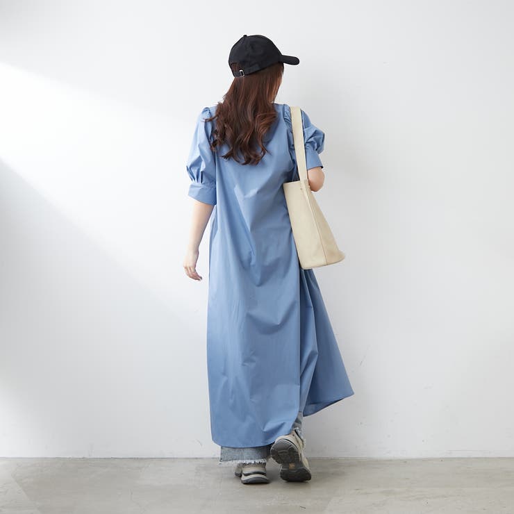 1枚でキマる！パフスリーブキーネックワンピース | NICE CLAUP / OLIVE des OLIVE　OUTLET | 詳細画像30 