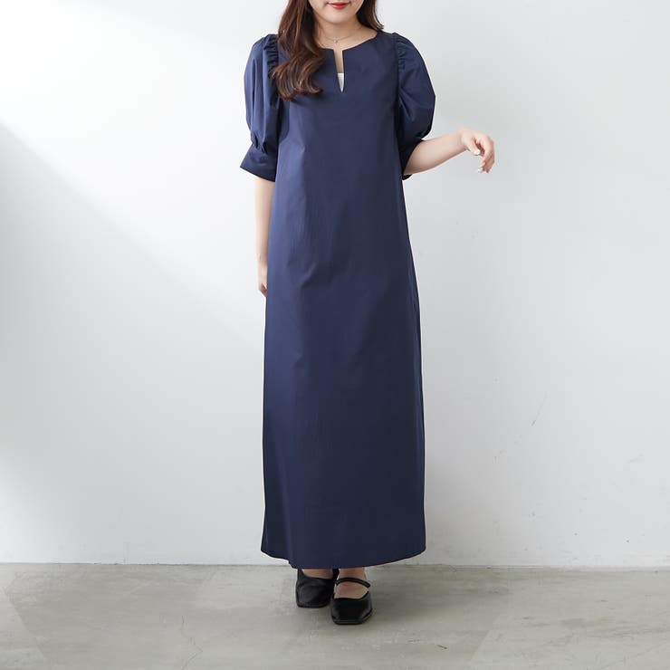 1枚でキマる！パフスリーブキーネックワンピース | NICE CLAUP / OLIVE des OLIVE　OUTLET | 詳細画像35 