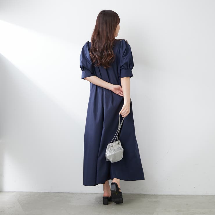 1枚でキマる！パフスリーブキーネックワンピース | NICE CLAUP / OLIVE des OLIVE　OUTLET | 詳細画像37 