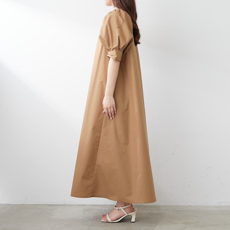 1枚でキマる！パフスリーブキーネックワンピース | NICE CLAUP / OLIVE des OLIVE　OUTLET | 詳細画像39 