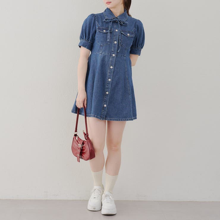デニムミニワンピ[品番：NCLW0015829]｜NICE CLAUP / OLIVE des