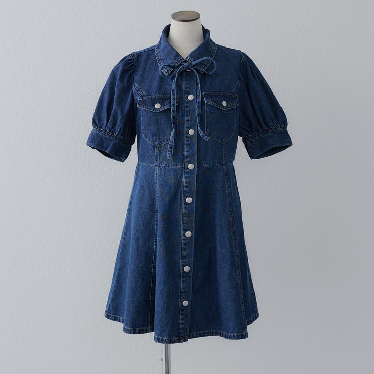 人気定番の デニムミニワンピ[品番：NCLW0015829]｜NICE CLAUP / OLIVE des レディースウェア