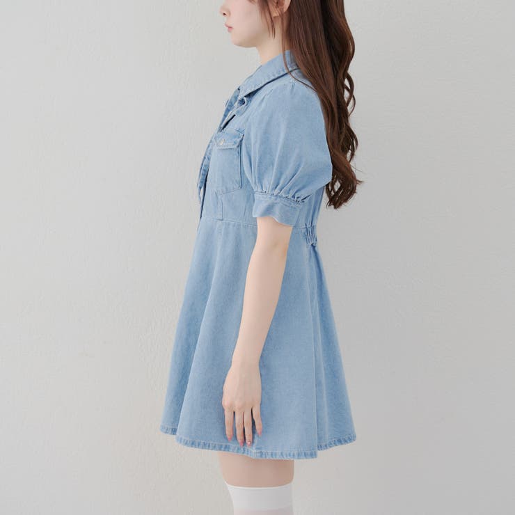デニムミニワンピ[品番：NCLW0015829]｜NICE CLAUP / OLIVE des